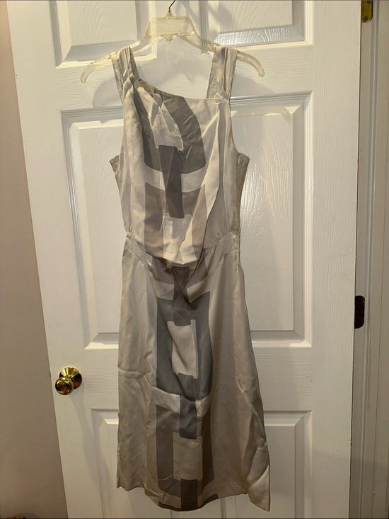 Banana Republic Dresses & Skirts - Banana Republic Sleeveless Gray Satin A-Line Dress